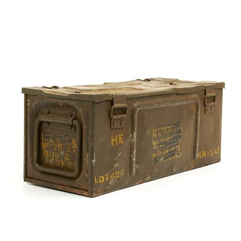 antique military naval aviation steel box ww ii|WWII Military Antiques for Sale .